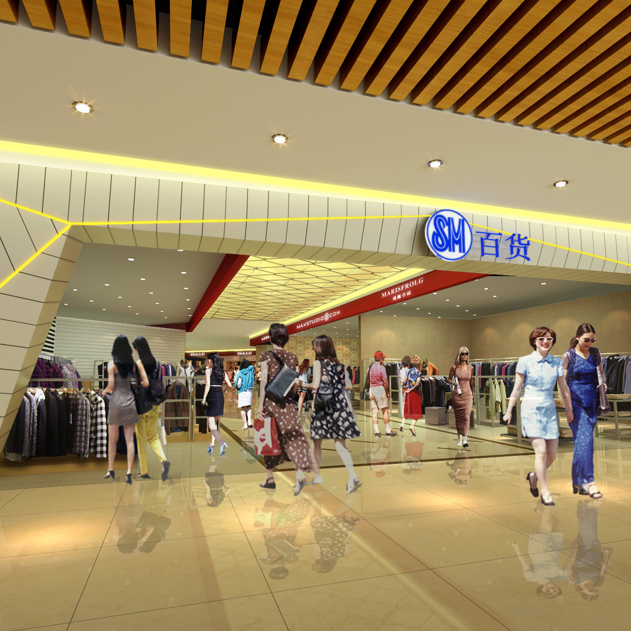 淄博盛名吉成百貨有限公司監(jiān)控、背景音樂、綜合布線項目